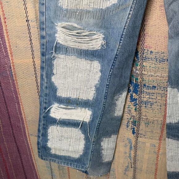 Custom wide leg baggy flared jeans size 36 x 36 - Picture 4 of 7